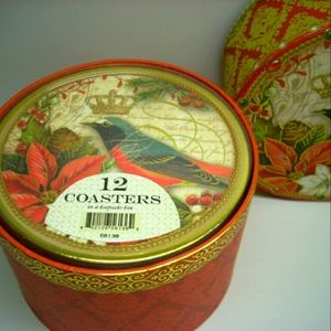 Punch Studio Coasters in Keepsake Box, Set of 12